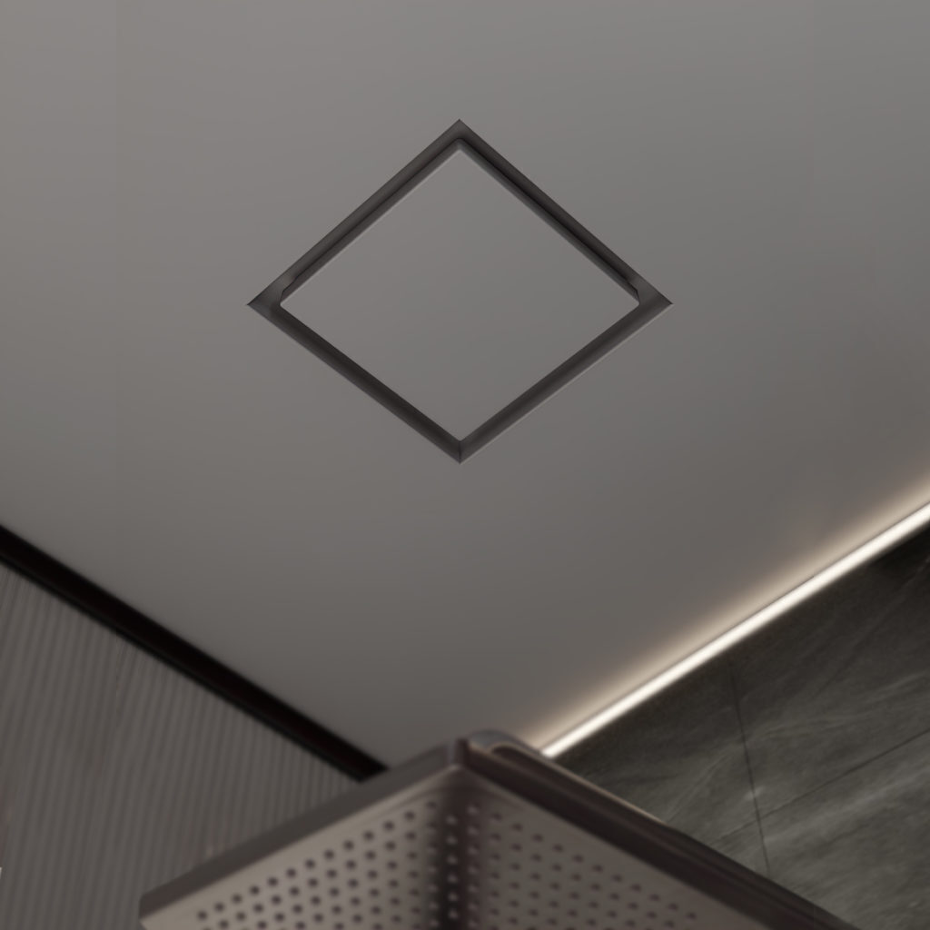 Диффузор под покраску скрытого монтажа SECRET SOFT FRAME D200мм